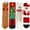 Multicolor, variant on Kmdttou Woman's Girls Christmas Cute Coloer Stripe Santa Claus Print Thicken Coral Fleece Keep Warm