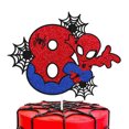 thumbnail image 3 of Decoraciones para tarta de fiesta de cumpleaños de Spiderman de Disney, adornos para tarta de cumpleaños para niños 1/2/3, decoraciones para tarta de fiesta de cumpleaños, 3 of 5