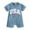 Blue, variant on Gubotare Fourth of July Baby Boy Girl Outfit USA Romper Short Sleeve Jumpsuit Embroidery First 4th of July Outfit,Grey 6-12 Months