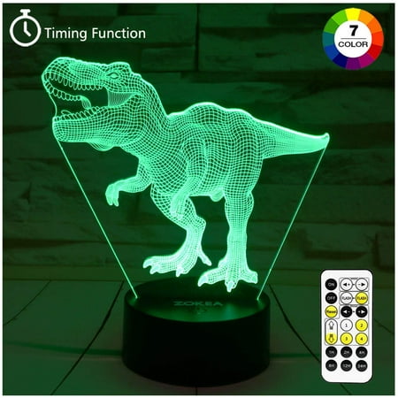

Zokea T-Rex Dinosaur 3D Night Light Novelty Toy