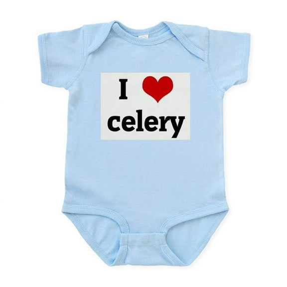 CafePress - I Love Celery Infant Bodysuit - Baby Light Bodysuit, Size Newborn - 24 Months