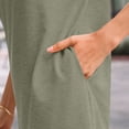 thumbnail image 5 of SUNBS Dresses for Womens Summer Spring T Shirt Dress Vacation Beach Mini Sundress Loose Clothes with Pockets, 5 of 10