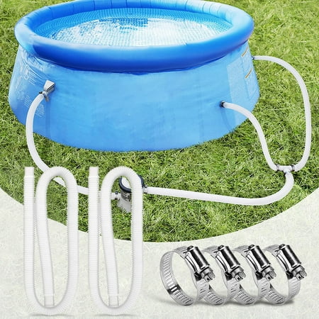 

XM Culture Swimming Pool Filter Pump 1.5m Hose Metal Clamp Replacement Accessory for Intex