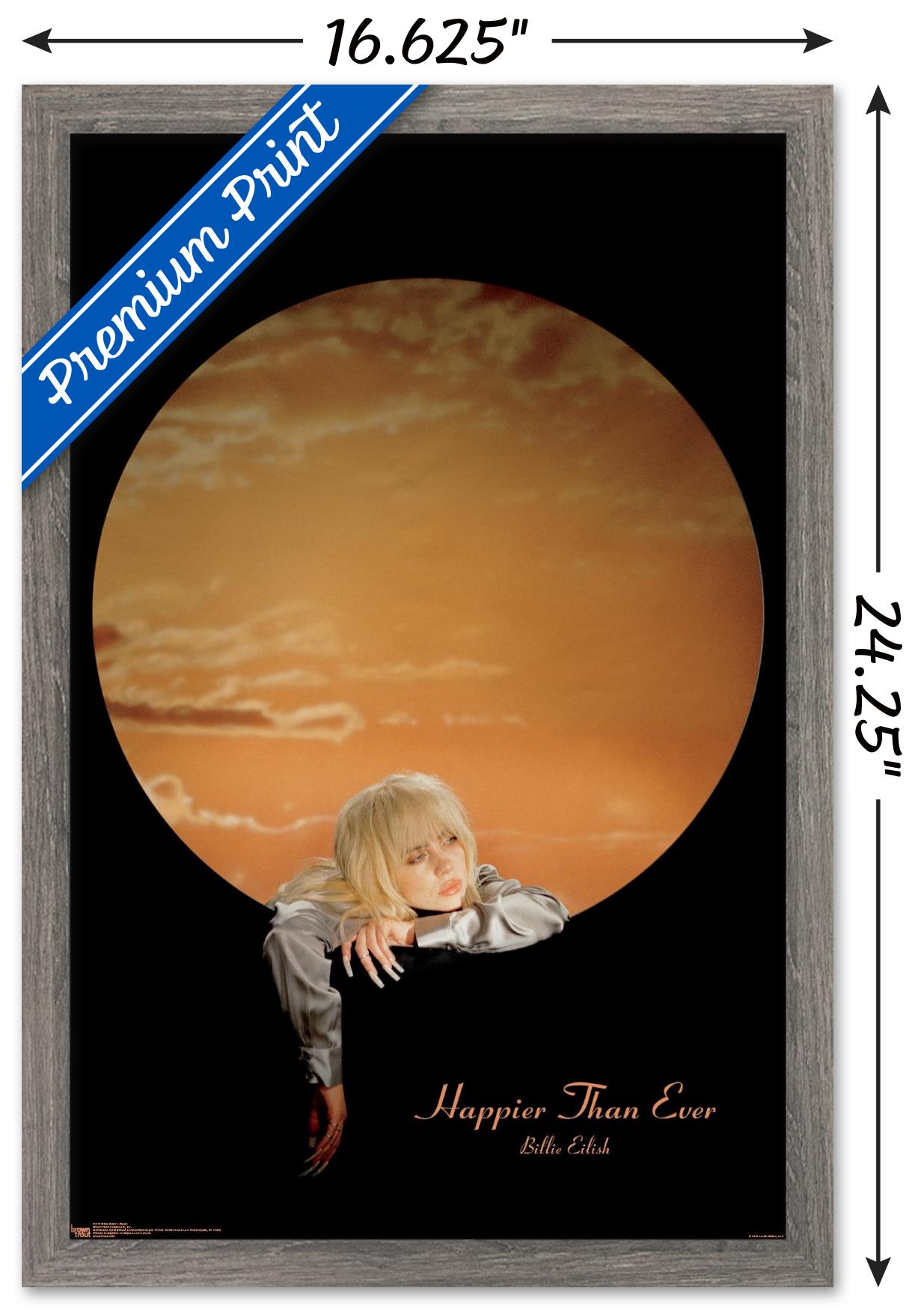 Billie Eilish - Moon Wall Poster, 14.725" x 22.375" Framed