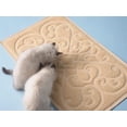 thumbnail image 4 of PetLike Cat Litter Trapping Mat, Thick Durable Waterproof  Washable, Non-Slip Backing,  Soft on Paws , Easy to Clean,  BPA Free (Beige), 4 of 7