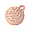 thumbnail image 1 of Cepillo masajeador de cuero cabelludo con cerdas de silicona, mango ergonómico, color rosa, para uso en cabello húmedo y seco., 1 of 5