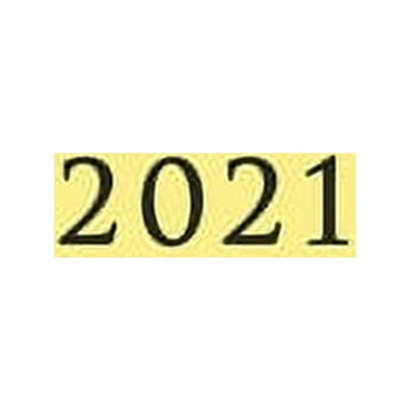 2021: Large Weekly and Monthly Planner with Yellow Cover