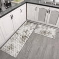 thumbnail image 1 of Boho Kitchen Rug Mats for Floor Set of 2 Pieces Moroccan Modern Geometric Kitchen Rugs and Mats Non Skid Washable Kitchen Floor Mat(17" Wx30 L+17" Wx 47" L), 1 of 6