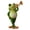 E, variant on OIUR Frog Musician Statue Hand-Engraved Frog Ornament with UV Coating Mini Resin Figurine Playing Musical Instrument Garden Decor