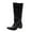 Black, variant on Luxalzxs Knee High Boots Women Retro Knight Boots Black Punk Style Trouser Boots