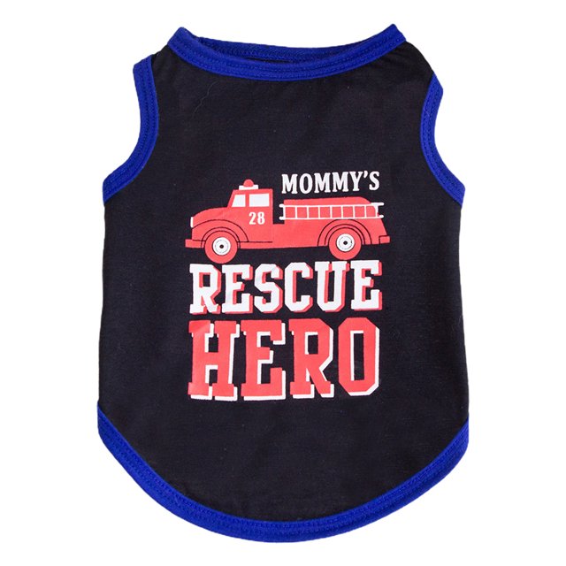 CSChome Pet Vest Two-legged Clothing Pet Vest Two-Legged Apparel Fashionable Letter Print Washable Durable Stylish Cute Design Supply