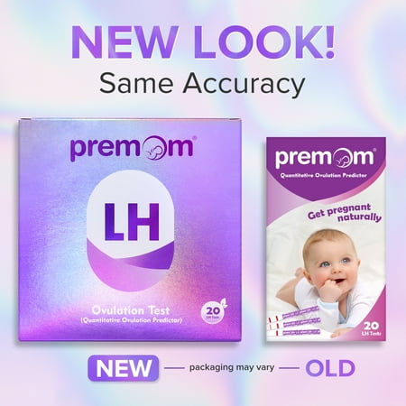 Premom Quantitative Ovulation Test Strips, Numerical Ovulation Test, 20-Pack