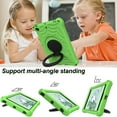 thumbnail image 3 of Dteck Kids Case for iPad mini 5, iPad mini 4 Case, iPad mini 3/2/1 Case 7.9-inch, Rotating Stand Handle Grip Kids Friendly Silicone Shockproof Shell Shockproof Rugged Case for iPad mini 7.9",Green, 3 of 7