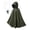 Army Green, variant on Womens Cloak with Hoodies Victorian Suede Lace-up Hooded Cape Cloaks Halloween Party Renaissance Capelets