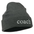 thumbnail image 5 of Coach Embroidered Long Beanie - Grey OSFM, 5 of 5