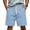 Blue, variant on Men's Soft Daily Wear Shorts Elastic Mid Waist Summer Fall Outfits Jogging Athletic Shorts Work Out Trunks With Pockets Navy 2XL