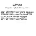 thumbnail image 2 of Kugel Front Wheel Bearing and Hub Assembly Pair for Car Chrysler Pacifica Grand Caravan Voyager - Left Right Side (Driver Passenger) K70-101494, 2 of 11