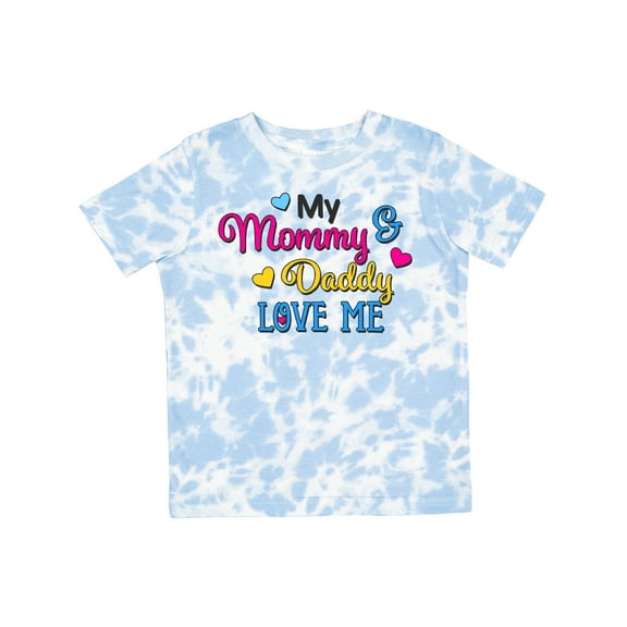 Inktastic My Mommy and Daddy Love Me with Hearts Boys or Girls Toddler T-Shirt