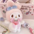thumbnail image 1 of LLavero de peluche Kawaii Sanrio, juguete de Hello Kitty, My Melody, Kuromi, Cinnamoroll, mochila de estudiante de dibujos animados, decoración colgante, regalos para niñas, 1 of 4