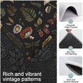 thumbnail image 3 of Red Mushroom Fern Black Pattern Kitchen Rugs Sets Of 3,Kitchen Runner Rugs Non Skid Washable,Decorative Kitchen Floor Mats for Kitchen,Sink,Laundry,17"x30"+ 17"x47" + 17"x59", 3 of 6