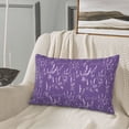 thumbnail image 5 of Sikiie Lavender Flowers Print Plush Pillow Cover, Wrinkle-proof and Stain-resistant Pillow Protector without Pillow Core, Home Decoration-14"x20", 5 of 6