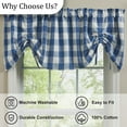thumbnail image 5 of Park Designs Blue Buffalo Check Lined Valance 60", 5 of 6