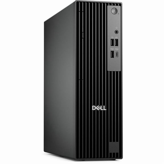 Dell Pro Slim QCS1255 Desktop Computer, AMD Ryzen 5 8500G, 16 GB, 512 GB PCI Express NVMe 4.0 SSD, Slim PC, Standard Black