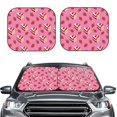 thumbnail image 2 of Balery 2 Piece Strawberry Cake Car Windshield Sun Shade|Foldable Front Windshield Shade for Car Front Window for Most Sedans SUV Truck-, 2 of 7