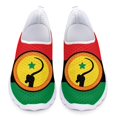 thumbnail image 1 of Doginthehole - Zapatos de malla con estampado divertido de la bandera del pueblo Oromo, zapatos planos para mujer, zapatillas informales sin cordones, estilo romaní, viajeros romaníes, 1 of 5