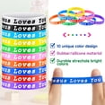 thumbnail image 3 of Pulseras de silicona Skylety Jesus Loves You para niños (150 unidades), 3 of 7