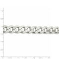 thumbnail image 4 of White Sterling Silver chain Curb Men's 22 in 13 mm, 4 of 5