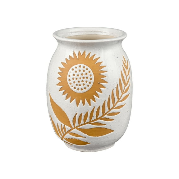 Elk Home Annie Medium Tropical Vase in White Finish
