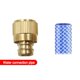 thumbnail image 3 of Conector de grifo de manguera de jardín de latón Adaptador rápido de manguera Accesorios para reemplazos 4 puntos, 3 of 9