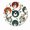 FFclock097, variant on ZXCXRQFa Wooden Clocks Xmas Themed Snowman Leaves Silent Wall Clock for Bathroom Indoor Decoration No Ticking 10 Inch Round Small Clock for Hospital Classroom Home Living Room