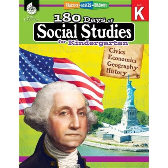 Pre-Owned 180 Days of Social Studies for Kindergarten: Practice, Assess, Diagnose (180 Days of Practice) Paperback