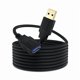 thumbnail image 1 of wonima11 USB 3.0 Extension Cable 15 FT,5Gbps High Speed Data Transfer Extra Long A Male to A Female Connector for PC,Computers, Printer, External HDD & More,Black,15FT, 1 of 1