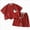 A133-Red, variant on Toddler Boy Clothes Set Short Sleeve T-shirt Top Elastic Waist Pocket Shorts Print 2Pcs Outfits,Elastic Waist 6-12 Months 12-24 Months 2t 3t 4t 5t 6t 7t 8t 9t Children 80