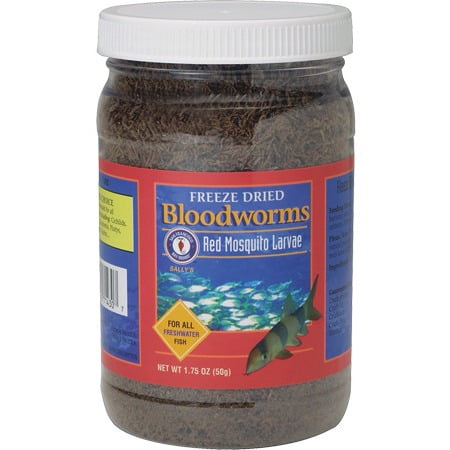 large frozen bloodworms