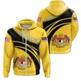 thumbnail image 2 of Sudadera con capucha de manga larga con estampado 3D de la bandera nacional de Malasia, sudadera informal de primavera y otoño con cremallera de gran tamaño, 2 of 4