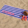 thumbnail image 6 of 1pc 29″X58″ 31″X71″ Personalized Beach Towels, Custom Beach Towel, Striped Beach Towel, Vacation Gift, Bachelorette Bridesmaid Gifts, Girls Trip Towel, Birthday Anniversary Engagement Wedding Valenti, 6 of 11