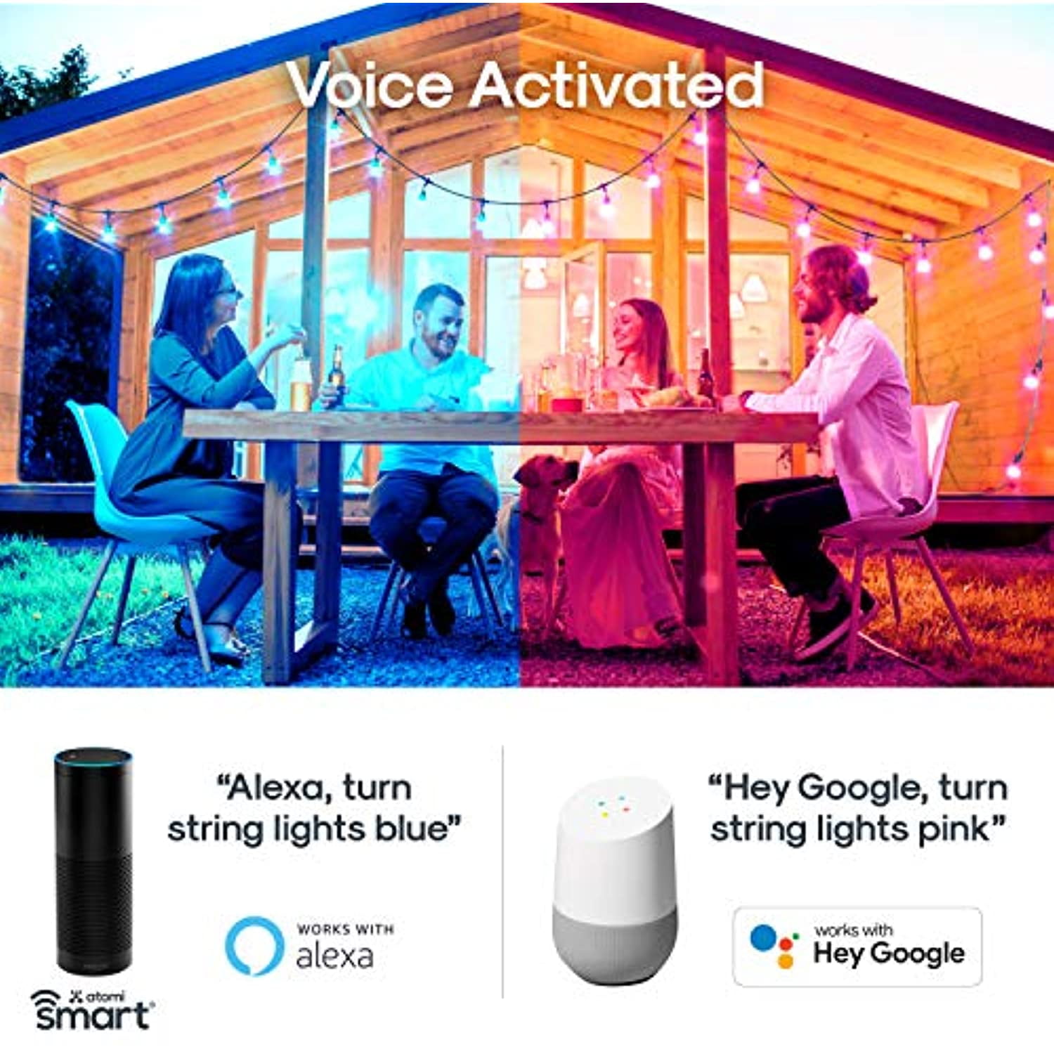 Atomi Smart 24' LED Color String Lights