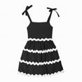 thumbnail image 5 of NIEWTR Robe Douce pour Tout-Petites Filles Petite Fille Imprimé de Fruits Robe d'Été Sans Manches pour Vacances d'Été (Noir, 4-5 Ans), 5 of 5