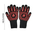 thumbnail image 3 of BBQ Gloves，Extreme Heat Resistant，Grilling Gloves Non-Slip Oven Mitts，Kitchen Gloves for BBQ, Grilling, Cooking, Baking C, 3 of 6