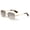 Gold - Grey Lens, variant on GLASS Lens Premium Square Pilot Metal Frame Sunglasses For Men Or Women UV400