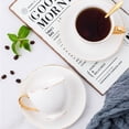 thumbnail image 3 of Chic Espresso Cups, Lead-Free Ceramic Minimalist Style, Non-Toxic Ceramic Cups With Thermal Insulation, Easy To Use For Daily Coffee, Dishwasher Safe Porcelain Espresso Cups, For, 3 of 5