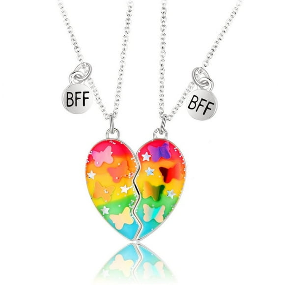 HLONK Exquisite 2 Pcs Best Friends Necklace BFF Friendship Jewelry Gifts for Friends