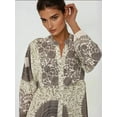 thumbnail image 3 of Printed Long Sleeve Viscose Maxi Dress, 3 of 7