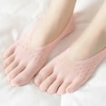 thumbnail image 5 of HaoXianJian No Show Toe Socks For Women Cotton Low Cut Five Finger Socks Athletic Running Socks Non-Slip Ankle Socks, 5 of 9