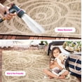 thumbnail image 4 of SAFAVIEH Courtyard Chester Floral Indoor/Outdoor Area Rug, 5'3" x 7'7", Coffee/Sand, 4 of 15