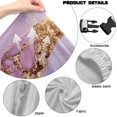 thumbnail image 7 of SCRAWLGOD Marble Print Golden Violet Pattern Gaming Chair Cover with Armrest Cover, Elastic Computer Reclining Chair Slipcover Removable Computer Chair Cover Non Slip Desk Chair Seat Protector, 7 of 7
